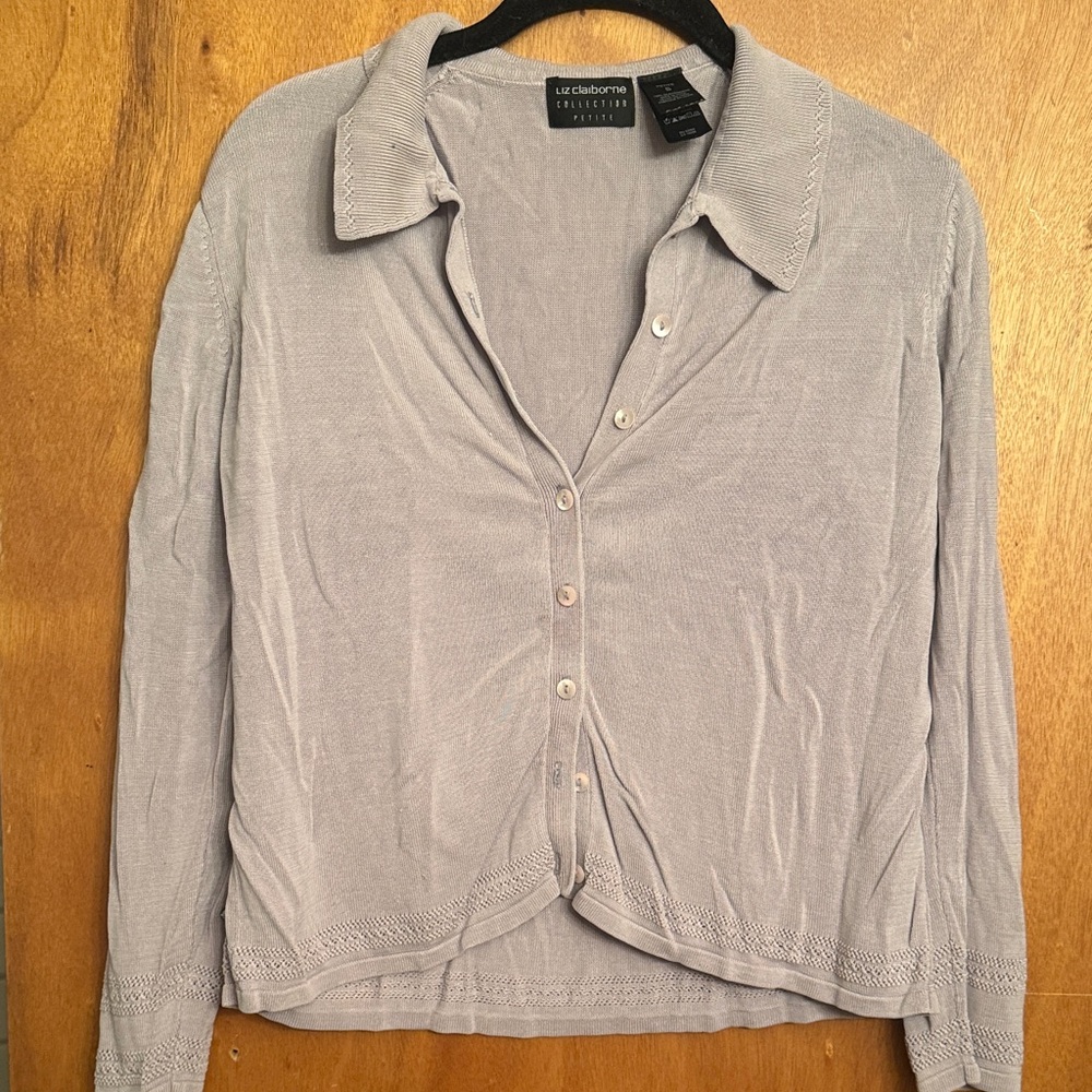 Light Gray Button-Up Shirt
